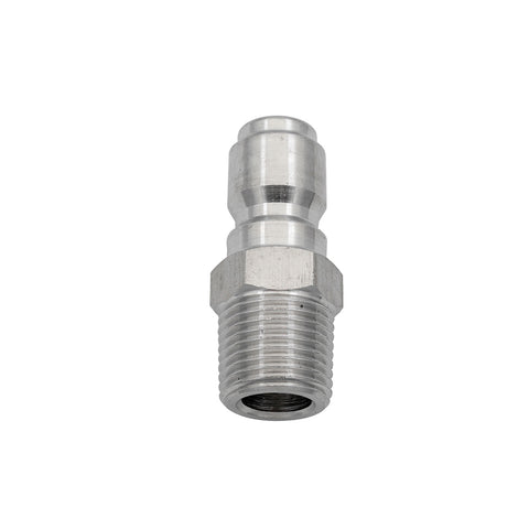 Raccord Automatique Mâle Insert x NPT Acier Inox.