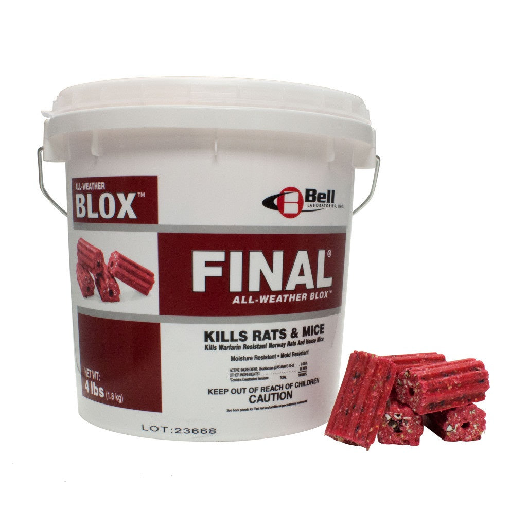 Final Blox Rodenticide 4.1Kg **PERMIS OBLIGATOIRE**